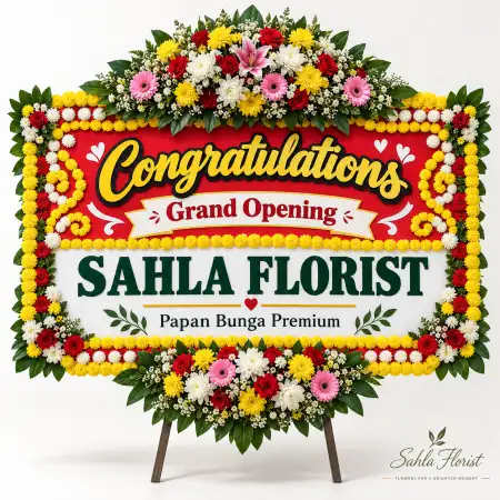 Papan Bunga Ucapan Selamat Scientia Garden